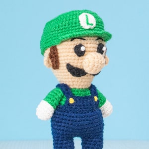 Luigi Crochet Pattern Amigurumi PDF download geek crochet toy image 3