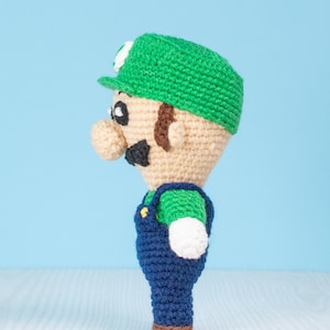 Luigi Crochet Pattern Amigurumi PDF download geek crochet toy image 6