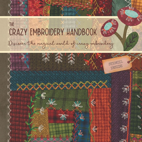 Embroidery quilting stencil+handbook with more than 300 pictures,  basic embroidery stitches and advanced combinations. Even for beginners.