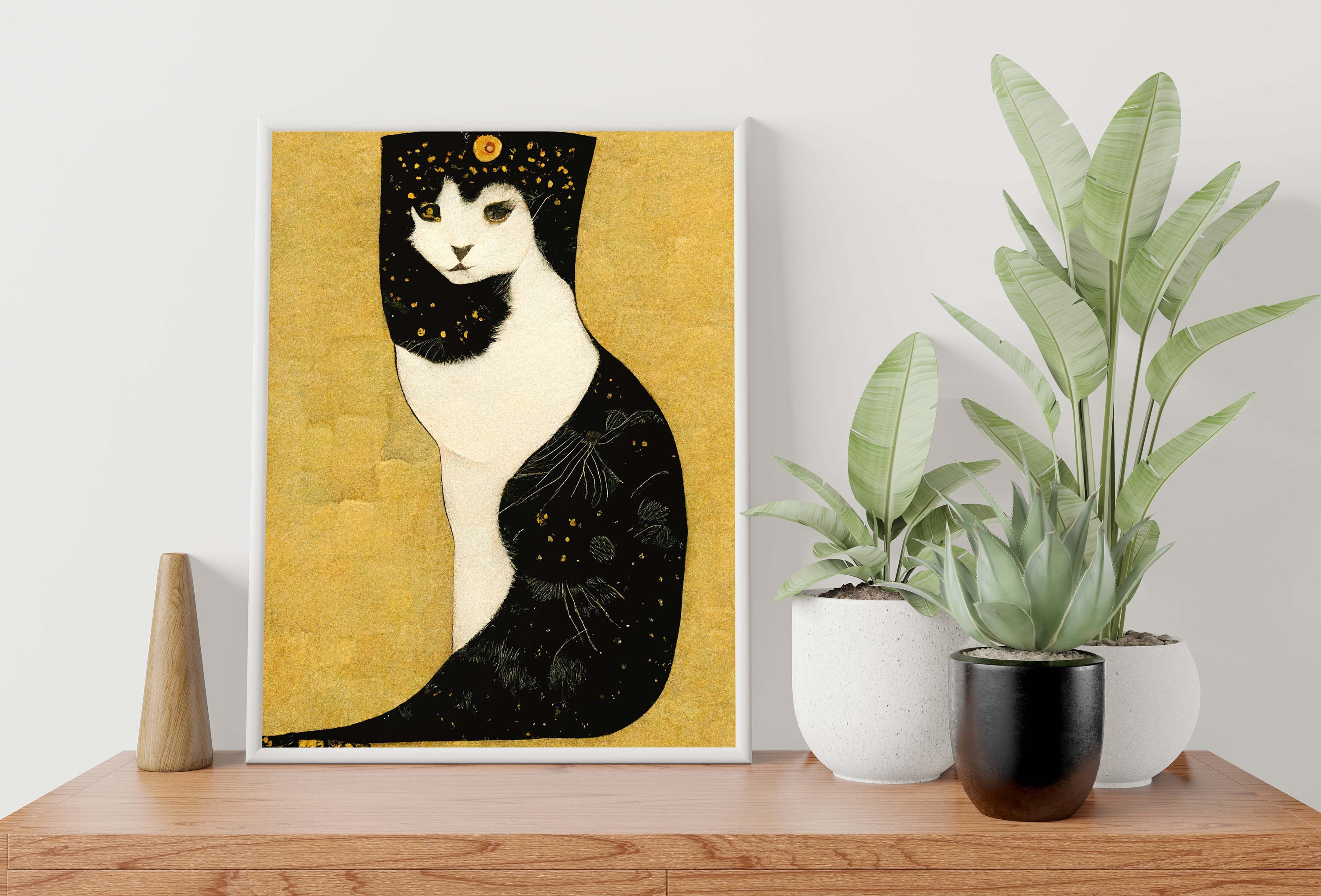 Discover Gustav Klimt Cat Poster