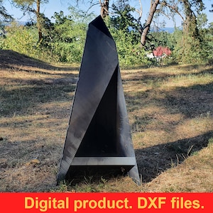 waterjet or CNC. laser Fire Pit V1 h-39" Garden Fireplace DXF files for plasma