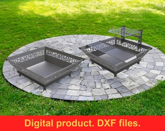 Fire Pit 41’’ grill DXF files for plasma, laser, CNC, Fire Pit. Mangal, Grill, Barbecue, Firepit bbq. Collapsible Fire Pit For Camping , DIY