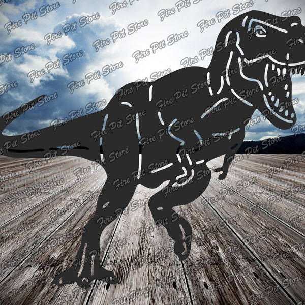 Tyrannosaurus rex V2. Vector art file. Digital files dxf, svg, png, ai, eps, cdr for plasma, laser, waterjet, CNC, as well as for printing.