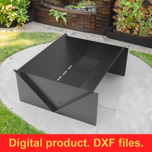 Fire Pit DXF files for plasma, laser cutting, CNC. Fire Pit Portable for Garden, Collapsible Fire Pit For Camping, DIY Firepit.