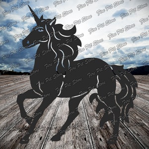 Unicorn V3. File di grafica vettoriale. File digitali dxf, svg, png, ai, eps, cdr per plasma, laser, waterjet, CNC e per la stampa.