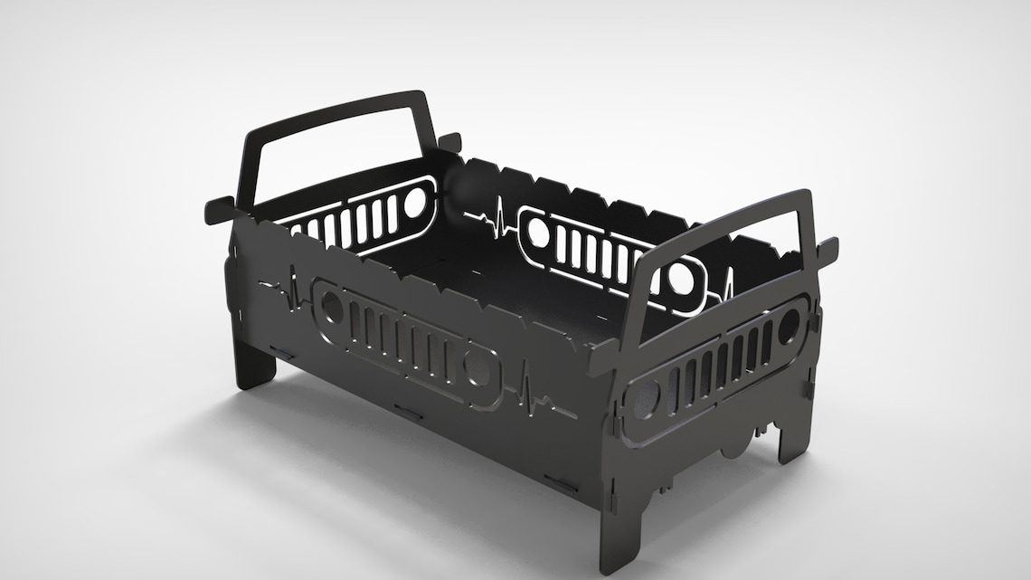 Bundle 3 pcs. Fire Pit Jeep V8 DXF files for plasma laser Etsy