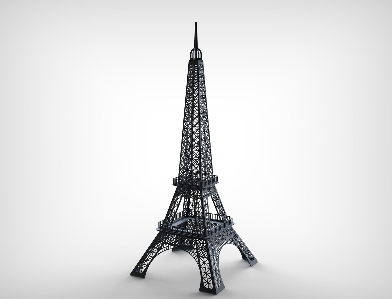 Eiffel Tower Garden Decor DXF Files for Plasma Laser Water Etsy