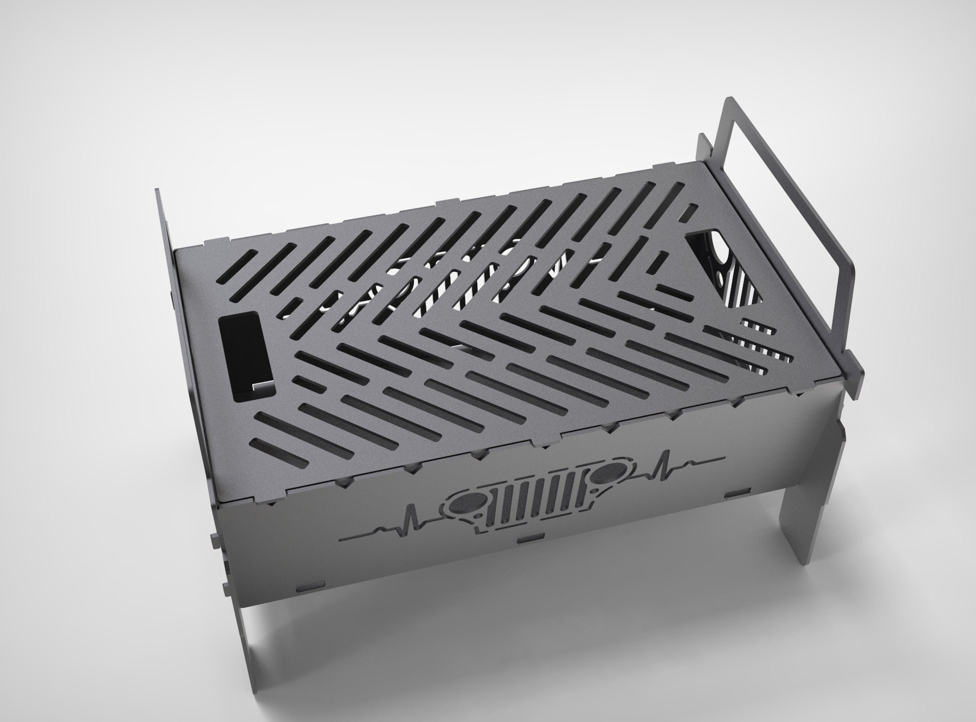 Fire Pit Car Little 8''x12'' DXF Files for Etsy Canada