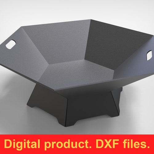 Hexagon Fire Pit V1 DXF Files for Plasma Laser Cutting CNC. Etsy