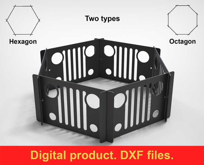 Flat Pack Fire Pit Jeep DXF Files for Plasma Laser Cutting Etsy