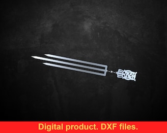 Skewers trident Owl, DXF files for plasma, laser, CNC. Kebab skewers for Mangal, Grill, Barbecue, Fire pit, bbq. DIY