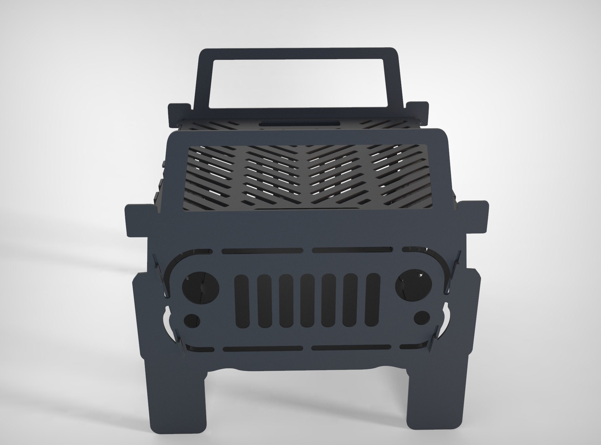 Fire Pit Jeep V3 Big 20''x20'' DXF files for Etsy