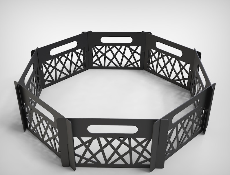 Flat Pack Fire Pit V1 DXF Files for Plasma Laser Cutting Etsy