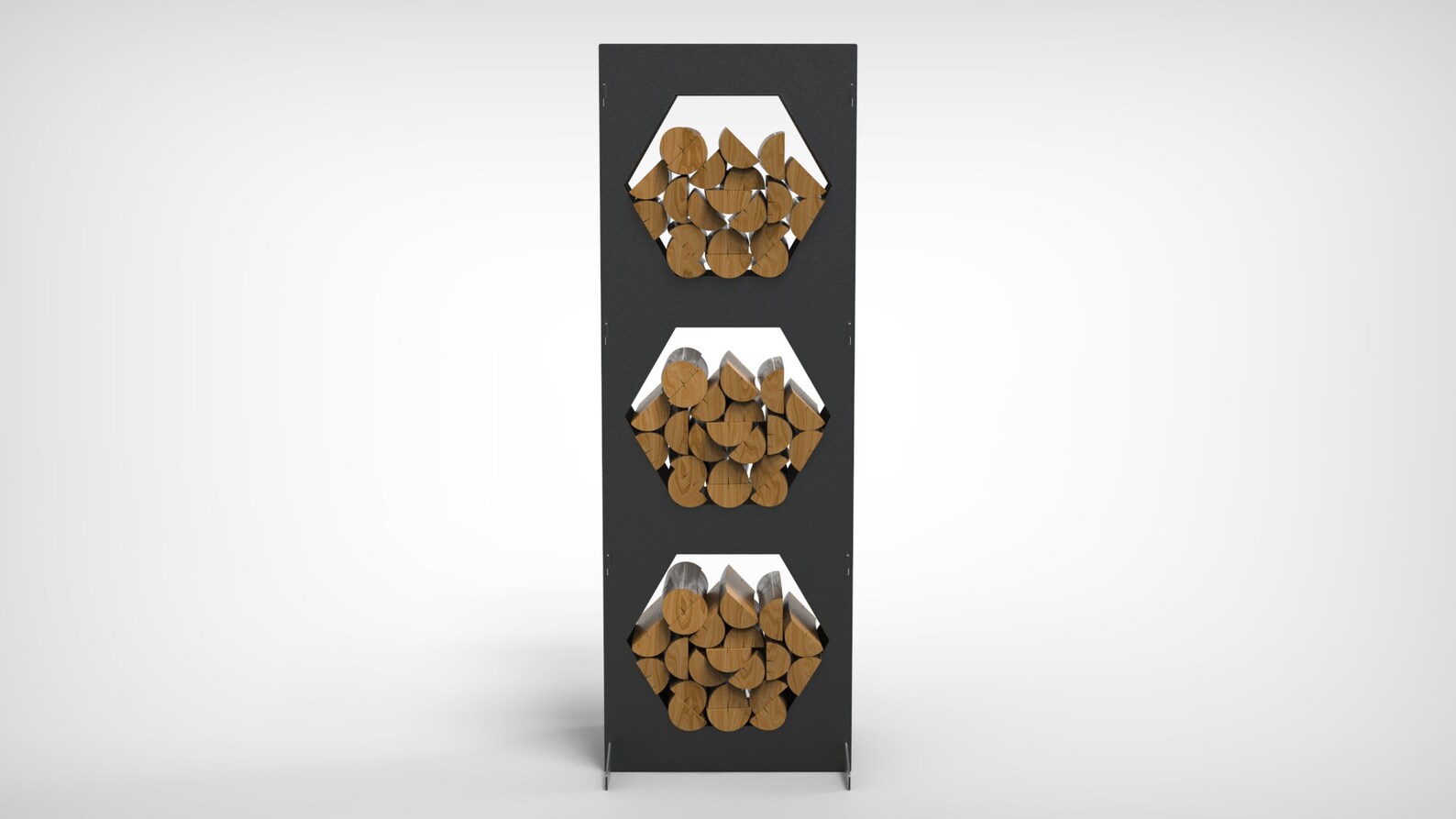 Firewood Rack V6 Hex H-63'' DXF Files for Plasma | Etsy