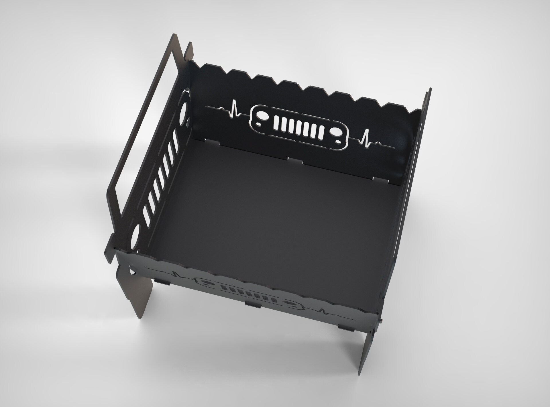 Fire Pit Jeep V3 Big 20''x20'' DXF files for Etsy