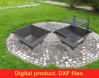 Fire Pit 29’’ v2 grill DXF files for plasma, laser, CNC, Fire Pit. Mangal, Grill, Barbecue, Firepit bbq. Collapsible Fire Pit , DIY