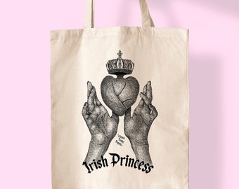 Irische Prinzessin - Tragetasche - Claddagh Irland Liebe