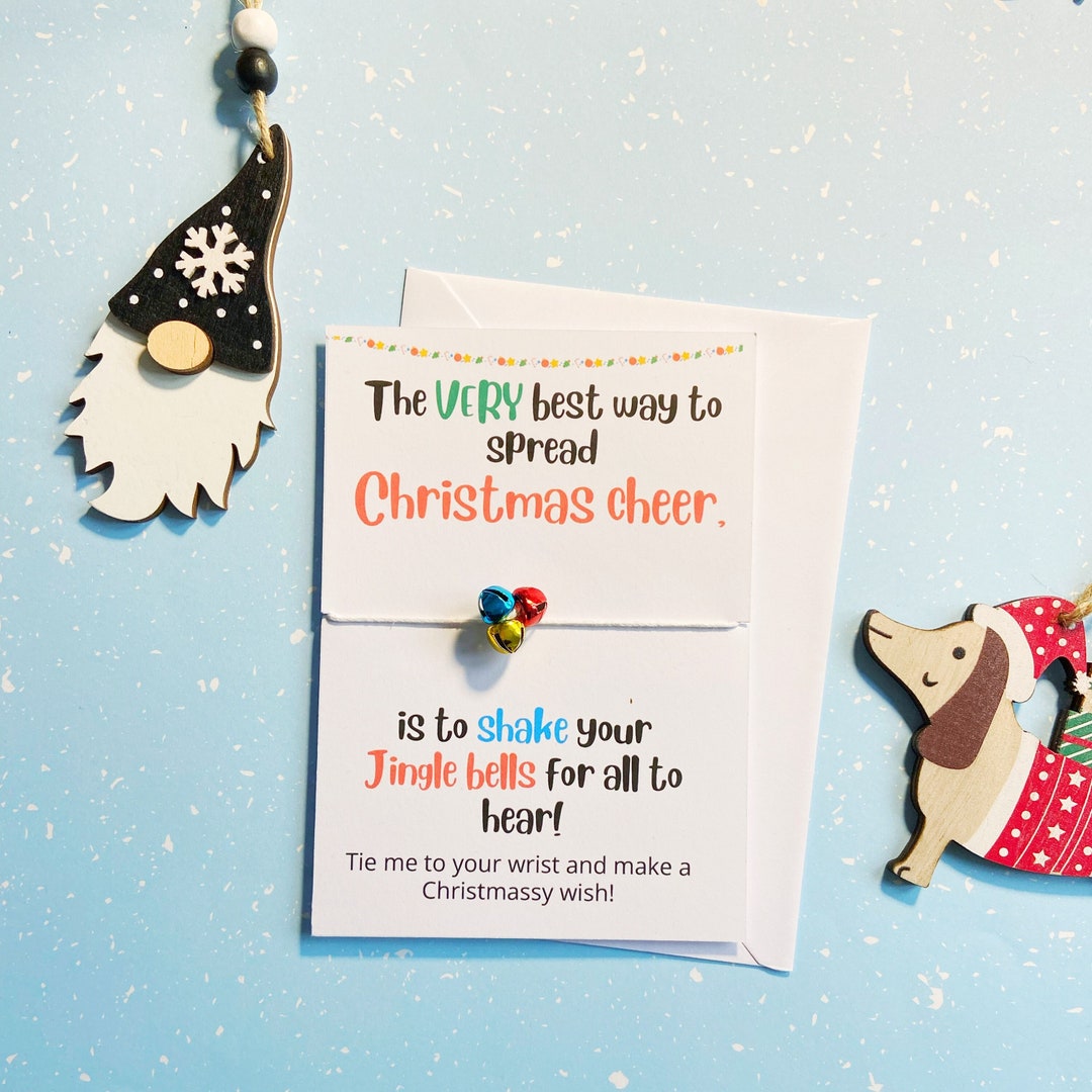 Jingle Bells Wish Bracelet for Christmas Eve Box Stocking Filler Thank ...