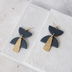 Modern Handmade Polymer Clay Earrings | Geometric Jewelry | Lightweight, Hypoallergenic