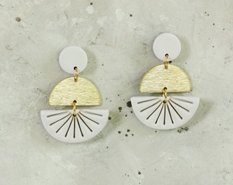 The Hayden | Polymer Clay Earrings | Lightweight and Hypoallergenic | Titanium Posts