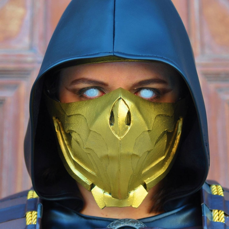 MK11 Scorpion Mask Template image 2