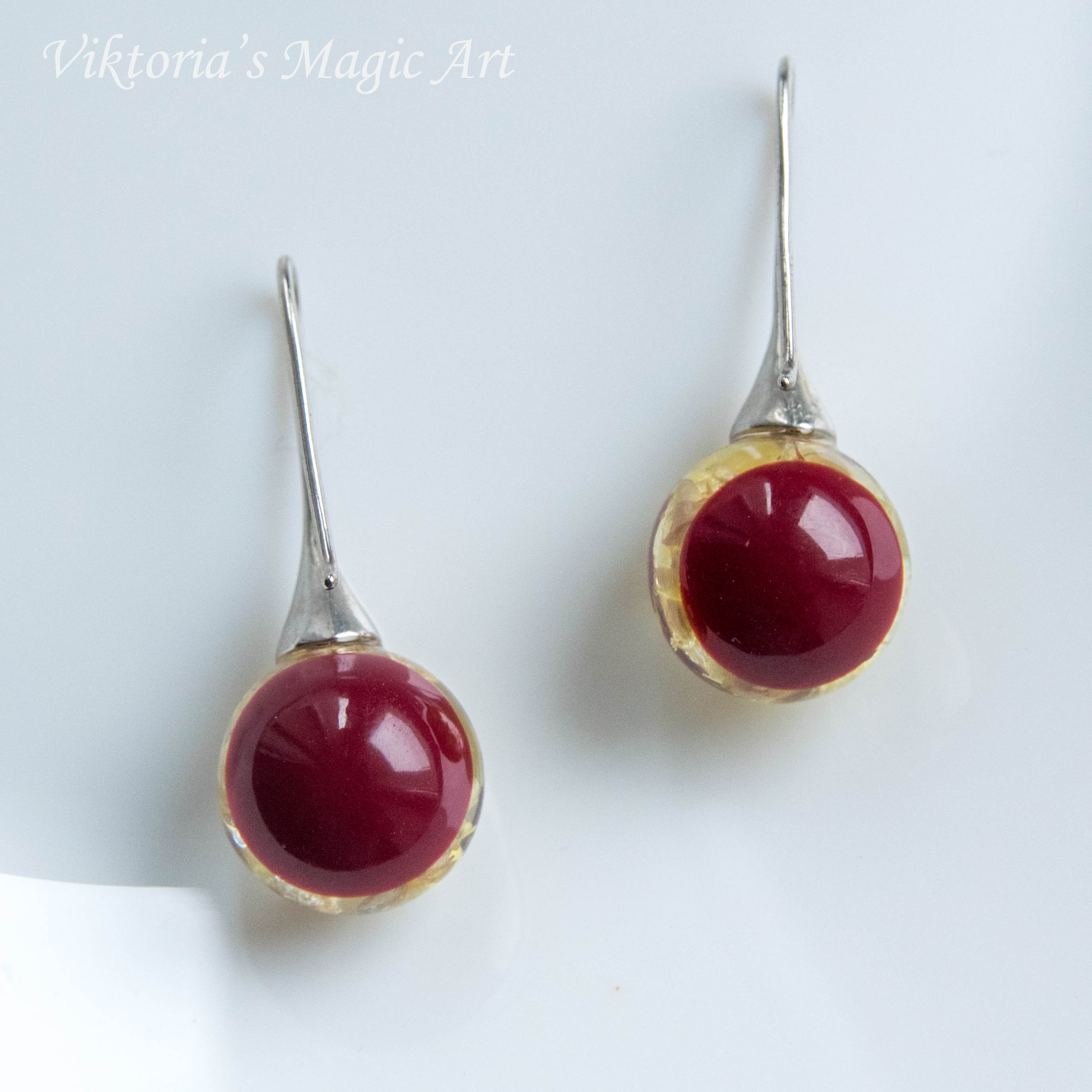 Rowan Earrings. Resin Earrings with Real Rowan flower. Dried Etsy