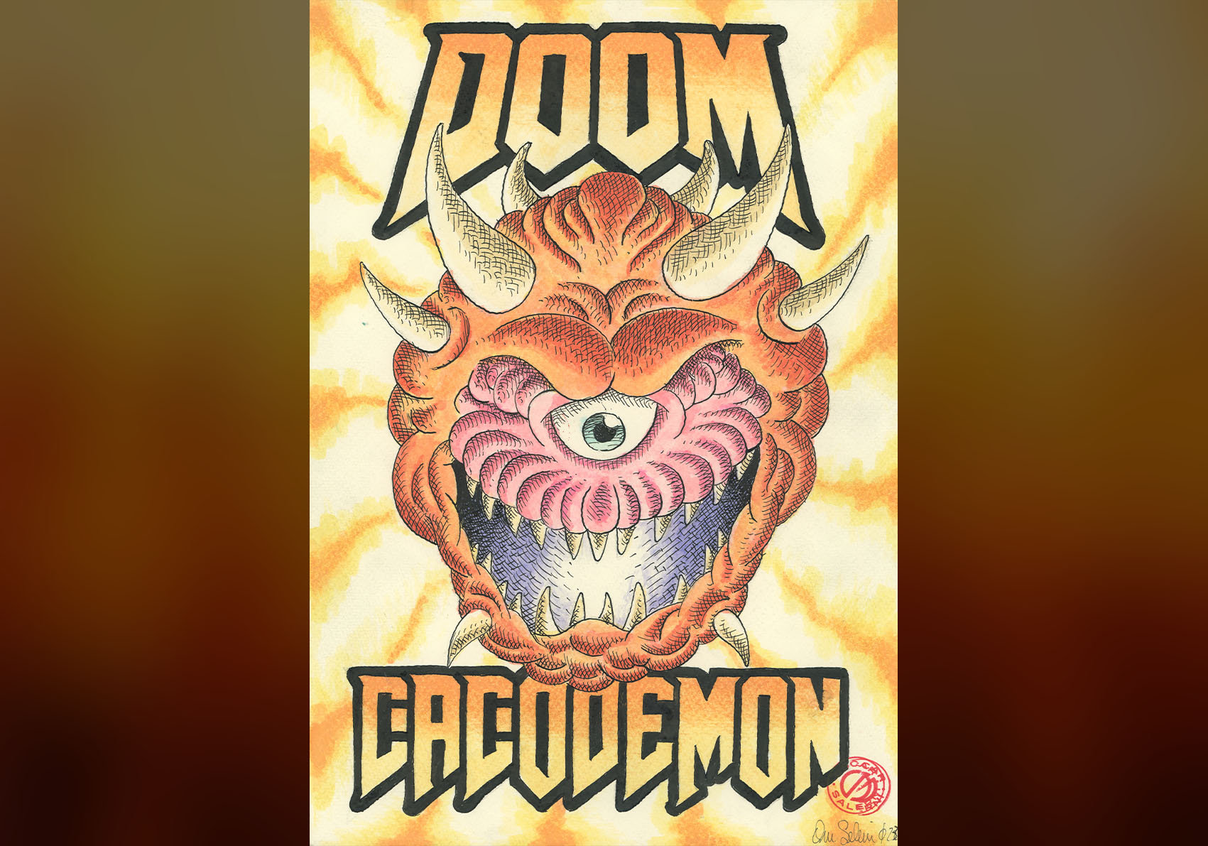 My Doom Cacodemon Plush Arrived In The Mail Today Next To My Cat : Doom - Foto 5