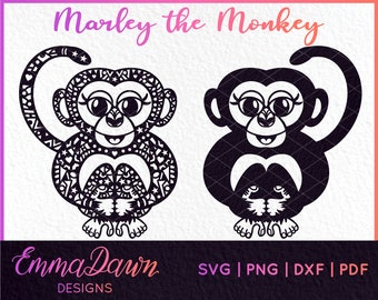Download Monkey Mandala Svg Etsy