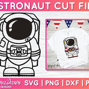 Astronaut SVG - Space Explorer Clipart, Fun Astronaut Design for Cricut & Silhouette, Outer Space Cut File for DIY Crafts, Instant Download