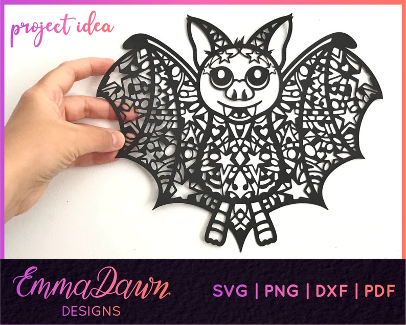 Download BUFFY el BAT HALLOWEEN Mandala / Zentangle Diseño Svg ...