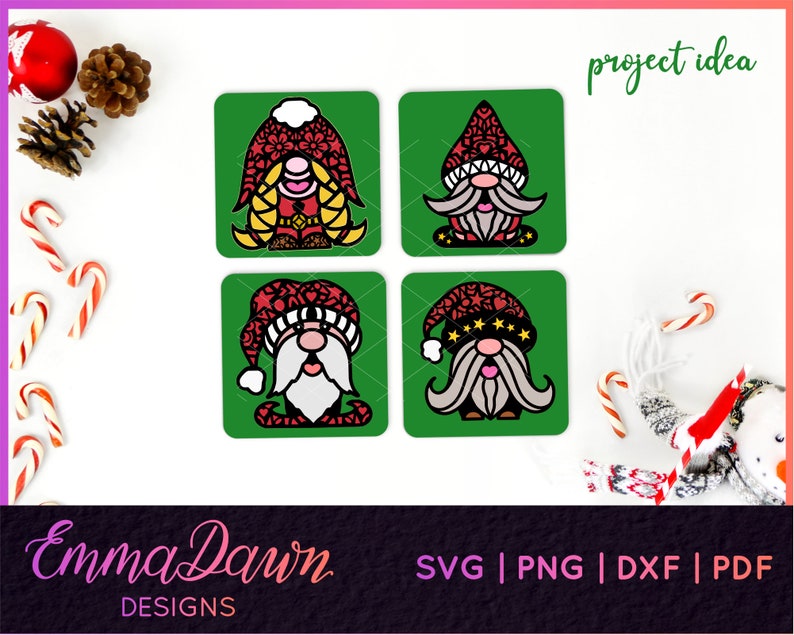 Download El FELIZ HOLIDAY GNOME Svg Bundle Mandala / Zentangle 13 ...