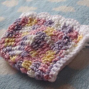 Crochet Spring Baby Set, romperbonnet ready to ship image 4