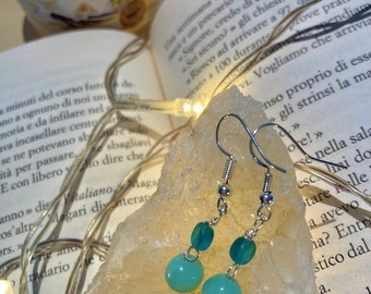 Lake beads earrings