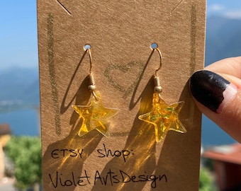 Stars resin earrings