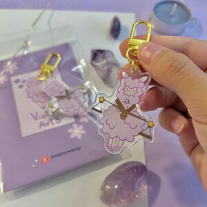 Kawaii śliczne akrylowe breloki, waga, skorpion, strzelec, koziorożec, wodnik, ryby, uroki horoskopu, brelok zodiaku, estetyka zodiaku