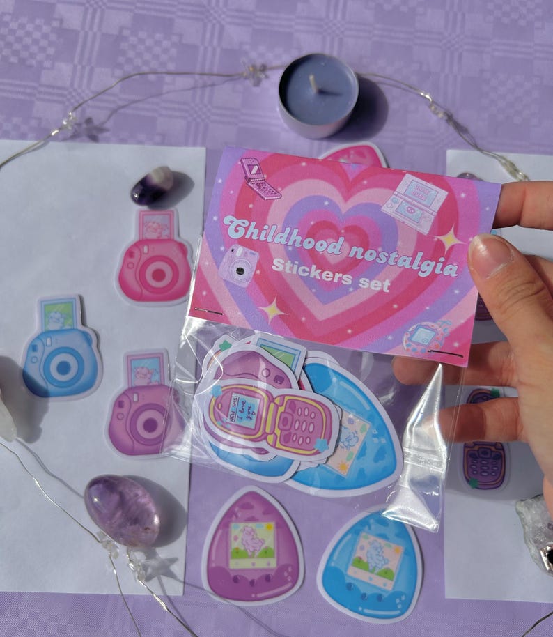Kawaii Stickers Pack, Stickers Bundle, Nostalgic 2K Childhood, Cute ...
