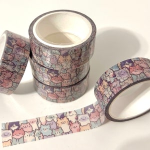 Cinta washi, lindo whisky, kawaii, Rilakkuma, lindo papelería, artículos para diario, álbumes de recortes, artículos para diario Cats