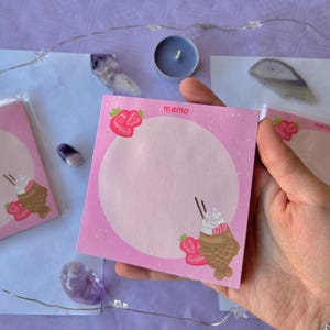 Sticky Notes, Memo Pad, kawaii Notepad, Journaling memo, cozy gift idea, stationary lover, kawaii aesthetic, Tayaki, japanese food, anime