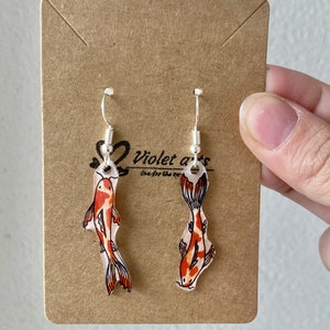 Koi fish earrings