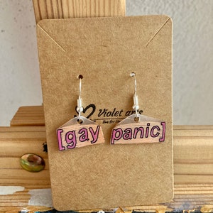 Heartstopper “gay panic” earrings