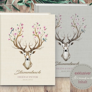 Stammbuch der Familie Chifre Hirsch A5 A4 Stammbücher personalisiert handgefertigt