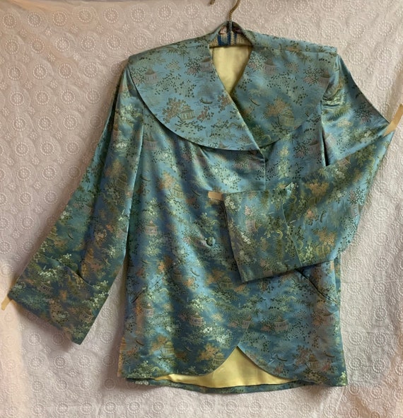 Japanese 100% silk A-line jacket