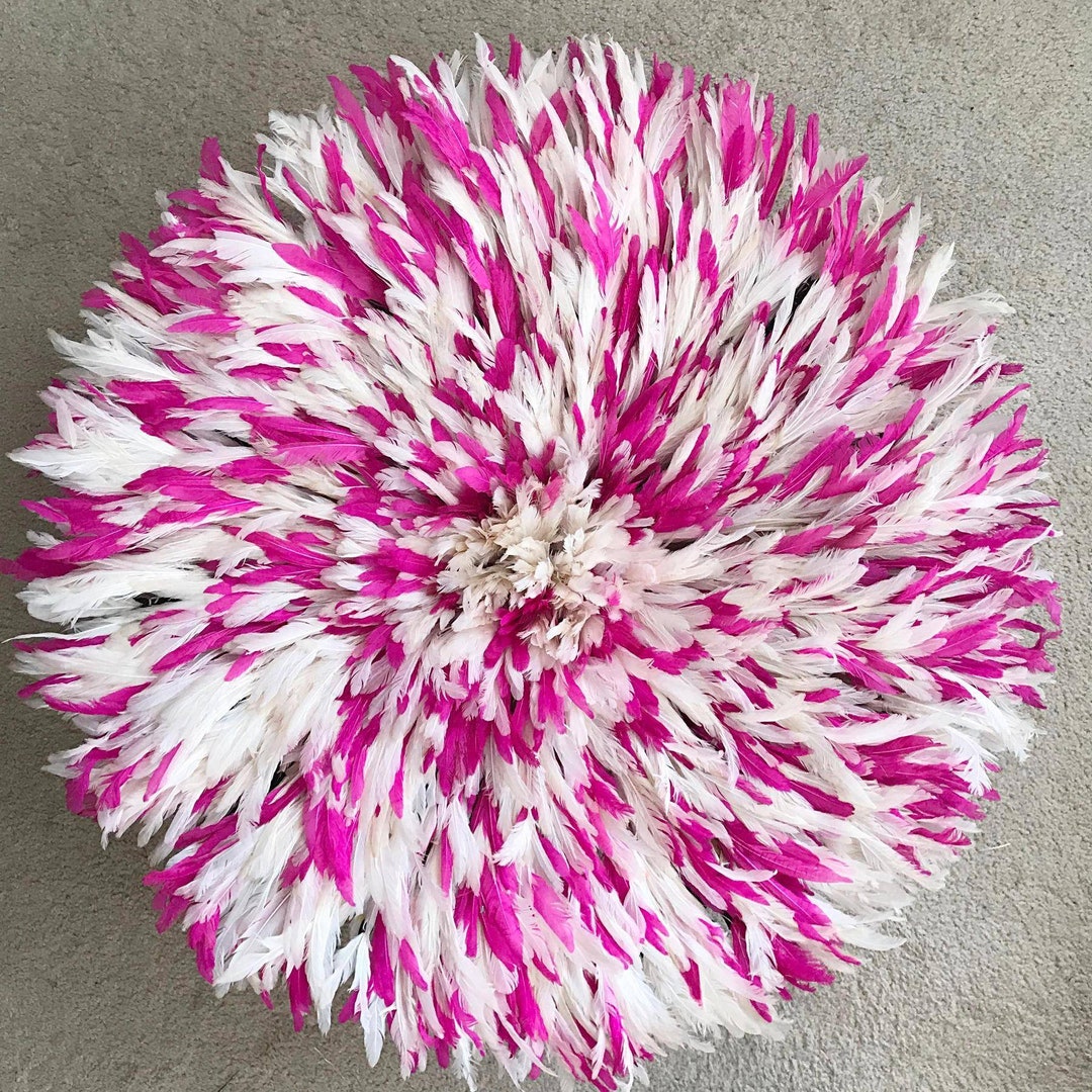 Juju Hat Feathers Wall Decor. Handmade Interior Decor . Feather