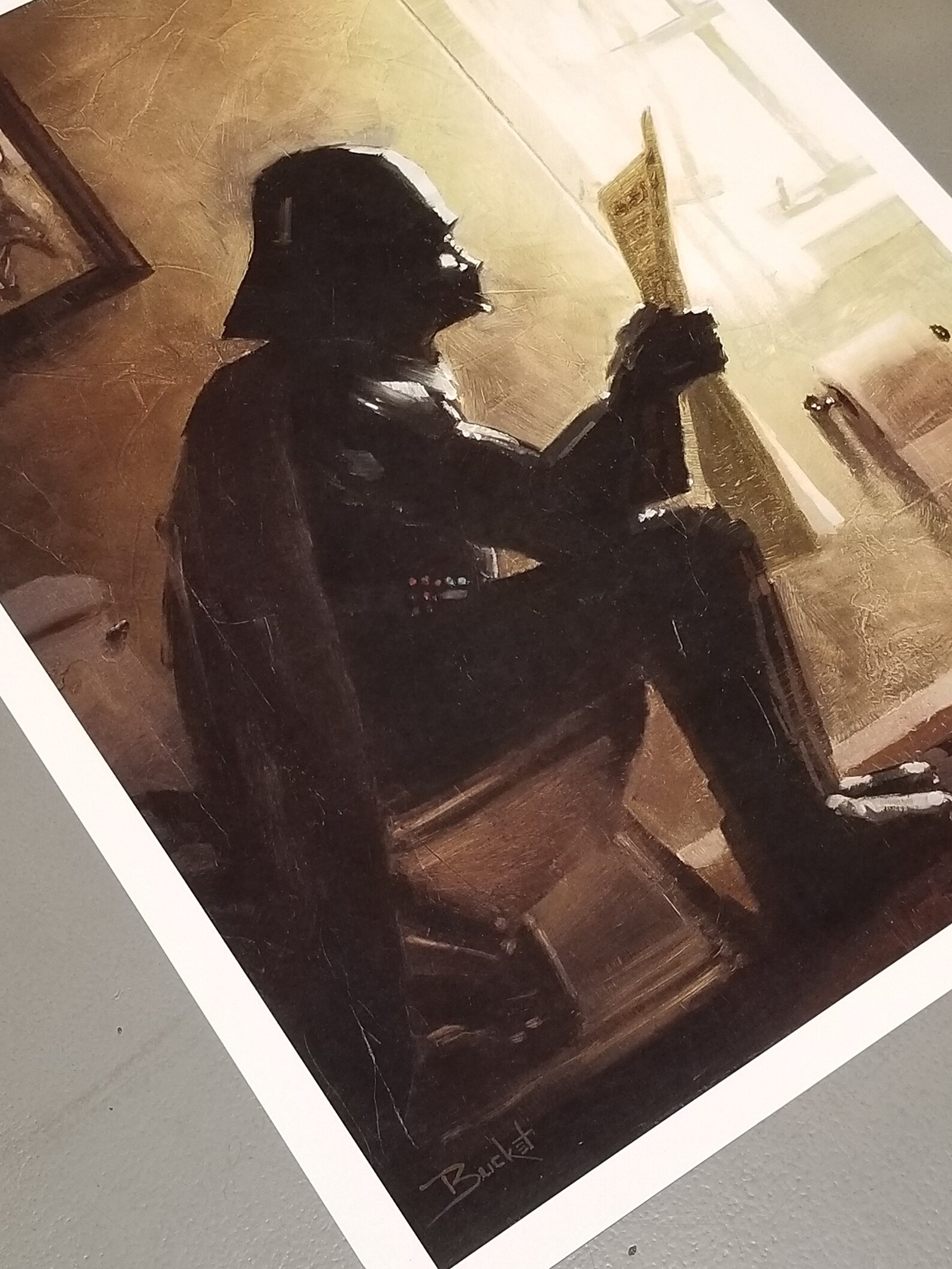 Darth Vader Star Wars Bathroom Art Print Taking a Etsy