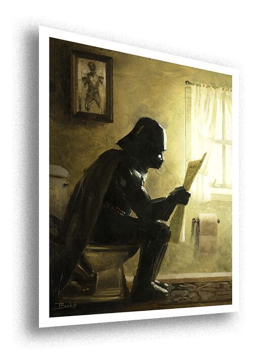 Darth Vader Star Wars Bathroom Art Print Taking a Etsy