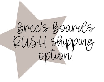 Rush shipping for any product in my shop