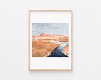 Large Giclée Print • Plains by the River