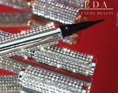 EDA LUXURY BEAUTY Diamond Liquid Eyeliner Ultra Precision Intense Black Silver Best Perfect Eye Makeup Pen Waterproof Cruelty Free Vegan