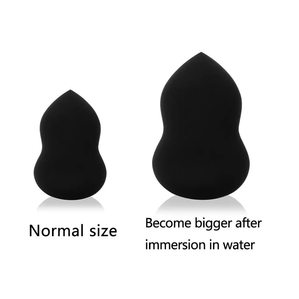 EDA LUXURY BEAUTY Black Beauty Blender Super Soft Smooth Gourd Shape