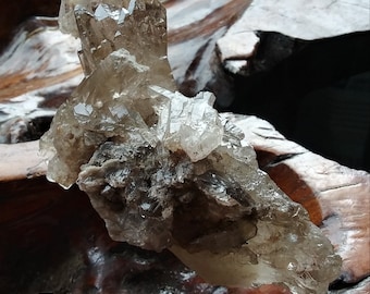 Excellent & very unique Smokey Quartz specimen cluster-UNTREATED!